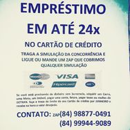 Empréstimo no Cartão de Crédito em 24x