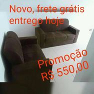 Sofá 2 e 3 Lugares R$ 550 é o Conjunto e é Novo!!!