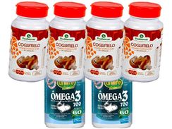 Cogumelo 240 Cápsulas Agaricus + 2 ômega 3 Oferta