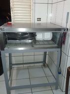 Forno de Lastro Elétrico Porta Guilhotina Tedesco Fbe 900l 220v