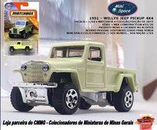 Matchbox 1951 Willys Jeep Pickup 4x4 1/64