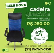 Cadeira para Escritório em Tela- Semi Nova