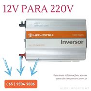 Inversor 1000w Conversor Entrada 12v Saida 220v Conversor 12v para 220