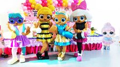 Bonecas Lol Cover Personagens Vivos para Festas Infantil