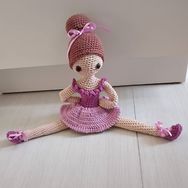 Bailarina Alana - Boneca Amigurumi