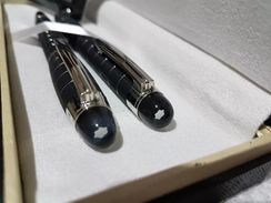 Caneta Esferográfica Montblanc Preta/prata Classic