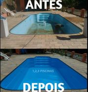 Pintura de Piscina e Revestimento em Fibra de Vidro