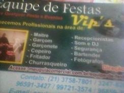 Equipe de Festa Vips