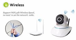 Camera Ip Wireless sem Fio Wifi Hd 2 Antenas Sensor Noturna