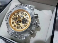 Relogio Masculino Automático Transparante Hublot