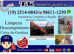 Tk Desentupidora em Campinas Desentupidoras de Caixa de Gordura