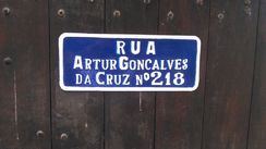 Placa de Endereço com Números