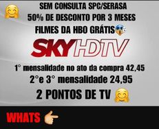 TV por Assinatura para Negativados,score Baixo