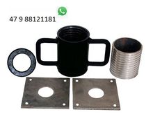 Kit P Escora Metalica Rosca Caneca Porca Luva