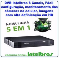 Dvr Intelbras 8 Canais Multi Hd Mhdx 1008 Cftv