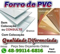 Forro Pvc de Qualidade e Colocado > Gde Florianópolis