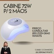 Cabine de Unha Led Acrigel Gel Secagem Esmalte Uv Estufa 72w