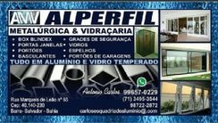 Alperfil Metalúrgica é Vidracaria