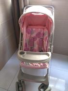 Kit Carrinho Bebê Milano Galzerano com Bebê Conforto Rosa