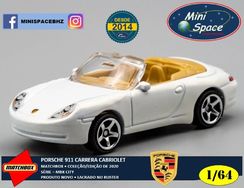 Matchbox Porsche 911 Carrera Cabriolet Cor Branco 1/64