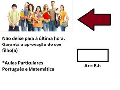 Aulas Particulares de Matemática e ou Português