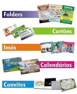 Folders e Mala Direta Couchê 115g 2 Dobras