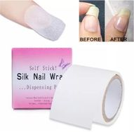 Fibra de Seda Silk Nail Wrap Unha de Gel Acrigel Alonga