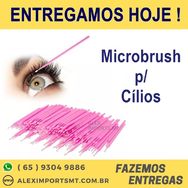 10 Unid Microbrush Cotonete Alongamento Fio a Fio Cílios