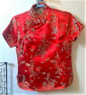 Blusas Chinesa de Cetim