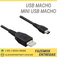 Cabo Usb Macho para Mini 5 Pinos Macho Uessebe 30cm