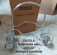 Porta Tudo em Inox para Mesa