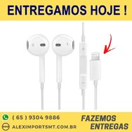 Fone de Ouvido com Fio para Iphone 7, Iphone 8, Iphone X e Ipad