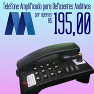 Telefone Amplificado para Deficientes Auditivos