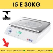 Balança Toledo 15kg e 30kg com Bateria e Selo do Inmetro- Original + N