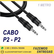 Cabo P2 para P2 com 2 Metros Hardline 1 P2 Macho P2 Macho