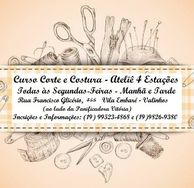 Curso Corte e Costura 4 Estações Ateliê