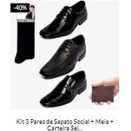 Kit de Calçados Masculinos Selten