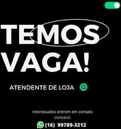 Vaga para Atendente de Loja