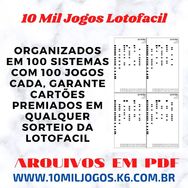 Jogos Prontos para Lotofacil