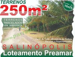 Terrenos e Lotes em Salinopolis, Pa, Loteamento com Terrenos de 10x25