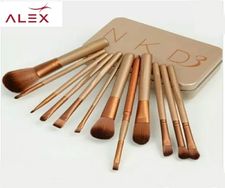 Kit 12 Pincel Maquiagem Naked 3 Brush Estojo