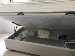 Cama Box de Solteiro com Colchão