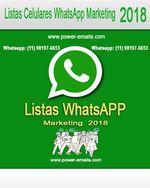 Lista Celulares Whatsapp Marketing 2018