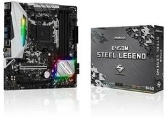 Placa-mãe Asrock B450m Steel Legend, Amd Am4, Matx, Ddr4