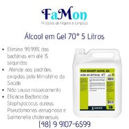 álcool em Gel 70° 5 Litros