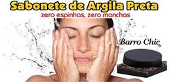 Sabonete de Argila Preta Pele Oleosa Acne Espinhas Super Eficaz