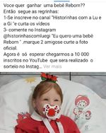 Quer Ganhr um Bebê Reborn