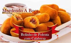 Bolinho de Polenta com Recheio de Calabresa