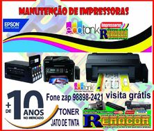 Manutenção de Impressoras Toner Laser e Jato de Tinta Bulk Ink