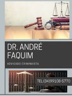 Dr André Faquim, Advogado Criminalista Uberaba Mg,